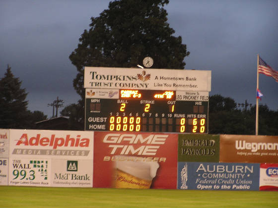 Falcon Park Scoreboard - Auburn NY