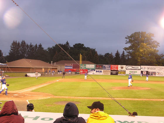 A view down the 3rd base line - Falcon Park  NY